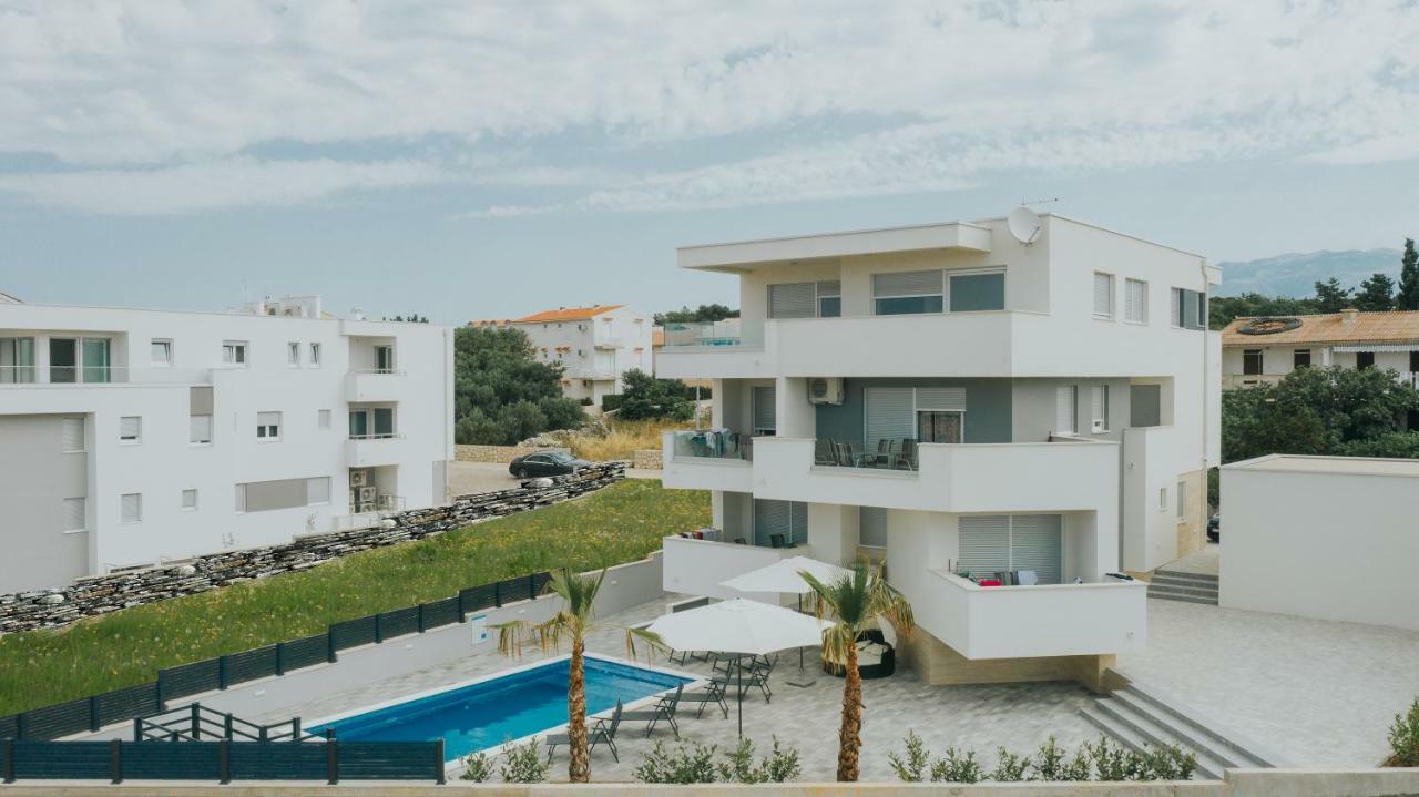 Apartments Pool Villa Aldura Novalja Exterior photo